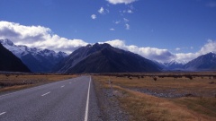 Links: Hooker Valley - Rechts: Tasman Valley.