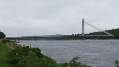 Die Holzfällerbrücke in Rovaniemi.