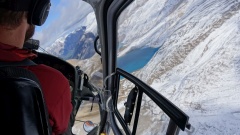 Impressionen vom Hubschrauber-Rundflug über die Rockies.