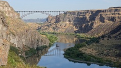 Twin Falls: Brücke über den Snake River Canyon.