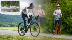 Juni 2024: Beim TenneT Powertriathlon in Trebgast (1.500m / 40.000m / 10.000m)