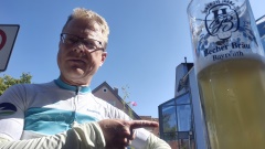 September 2025: Bike, Berge & Bier Tour, letzter Stopp bei Becher in Bayreuth