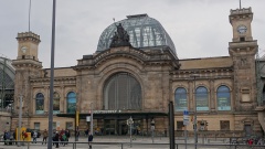 Der Dresdner Hauptbahnhof.